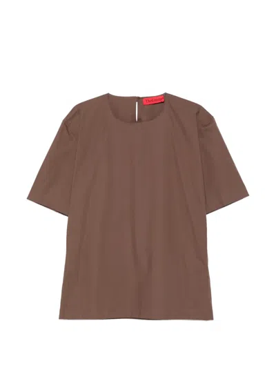 The Latest Dean Short-sleeve Top In Brown