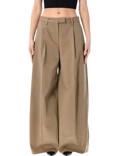 The Latest Deva Cotton Tailored Pants In Brown