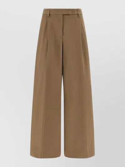 The Latest Deva Pants Belt Loops Wide Leg In Brown