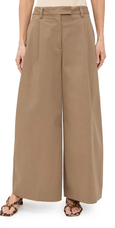 The Latest Deva Petite Gabardina Pants Cognac In Brown