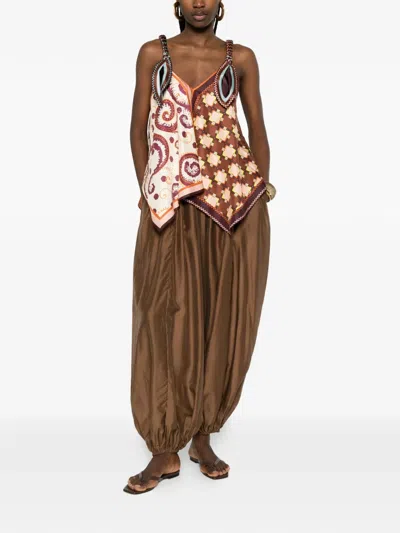 The Latest Dilan Balloon Trousers In Brown