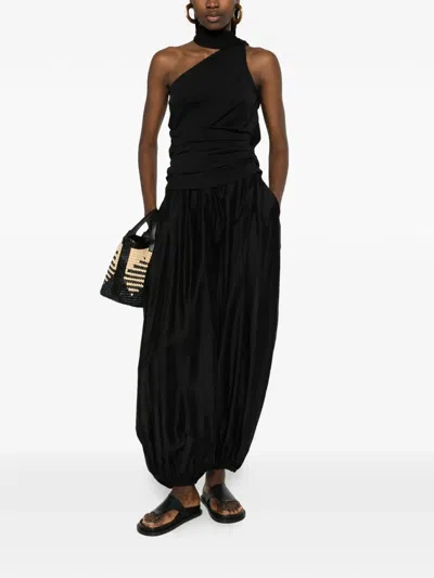 The Latest Dilan Gathered Trousers In Black