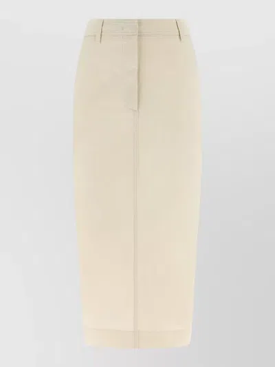 The Latest Donna Skirt Denim Inspired Back Pockets In White