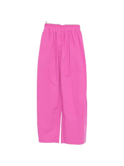 The Latest Dora Elasticated-waistband Palazzo Pants In Pink