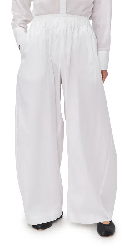 The Latest Dora Petite Popeline Trousers White