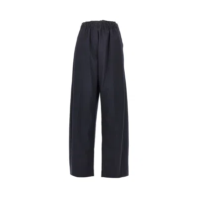 The Latest Dora Wool-blend Oversized Pants In Blue