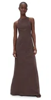 The Latest Dori Poplin Maxi Dress Brown