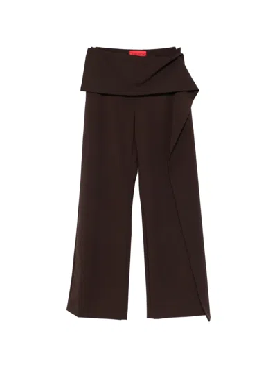 The Latest Drape Trousers In Brown