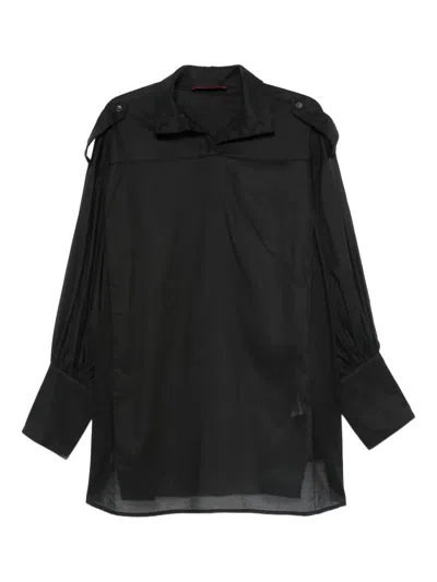 The Latest Cotton Muslin Polo Shirt In Black