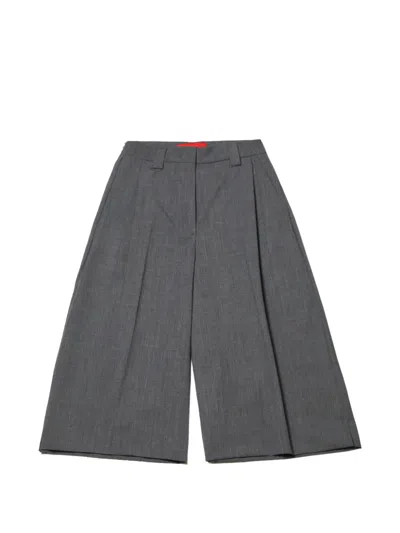 The Latest E-dakota 3120 Pleated Wide-leg Trousers In Black