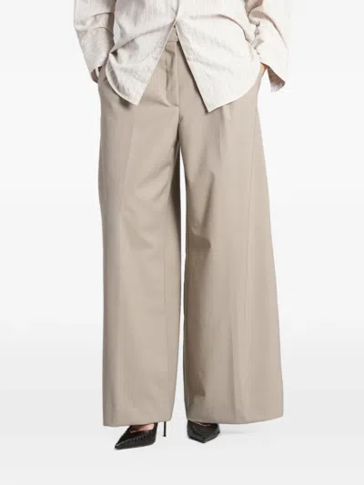 The Latest E-deva Wide-leg Trousers In Gray