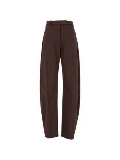 The Latest E-dina Straight-leg Trousers In Brown