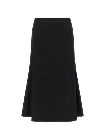 The Latest Erica Flared Midi Skirt In Black