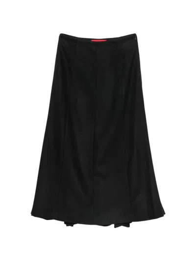 The Latest Erica Wool Blend Midi Dress In Black