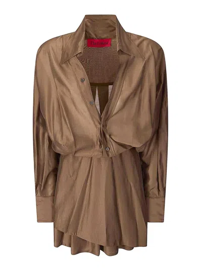 The Latest Falda Semilarga - Marrón In Brown