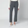 The Latest Thelatest Grey Wool-blend Trousers In Gray