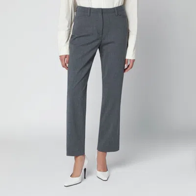 THE LATEST THE LATEST GREY WOOLBLEND TROUSERS