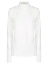 The Latest High-collar Long-sleeved Top With Back Zipper In White
