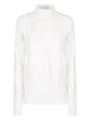 The Latest High-collar Long-sleeved Top With Back Zipper In White