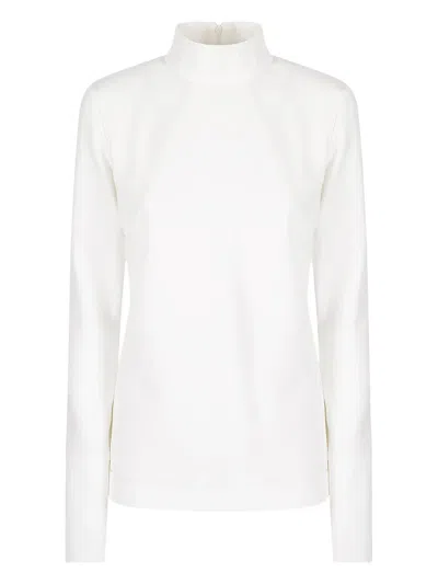 The Latest High-neck Long-sleeved Blouse In White