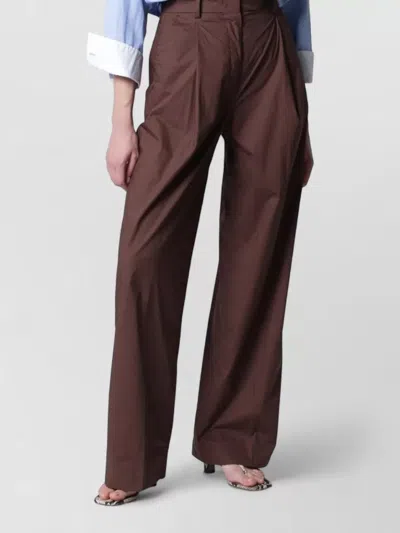 The Latest High Waist Tailored Wide Leg Pants In Brown