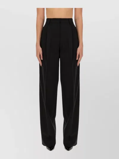 The Latest High Waist Wide Leg Tailored Pants In Black
