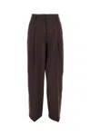 The Latest High-waisted Brown Trousers With Relaxed Fit In Brown