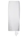The Latest High-waisted Stretch Cotton Midi Skirt In White
