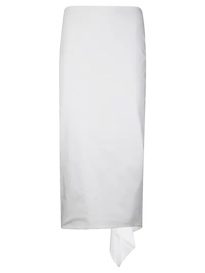THE LATEST THE LATEST HIGH-WAISTED STRETCH COTTON MIDI SKIRT