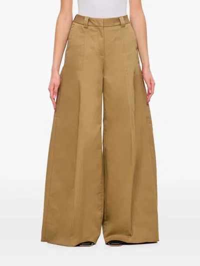 The Latest Women Beige Regular Flat Front Pants In Neutral