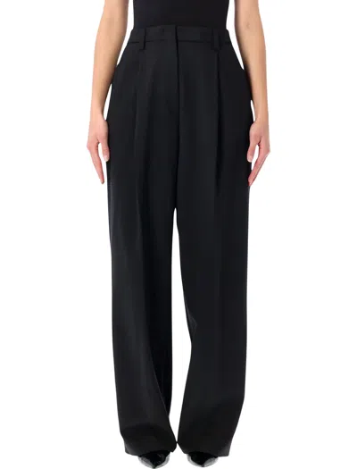 The Latest High-rise Wide-leg Trousers - Size 40 In Black