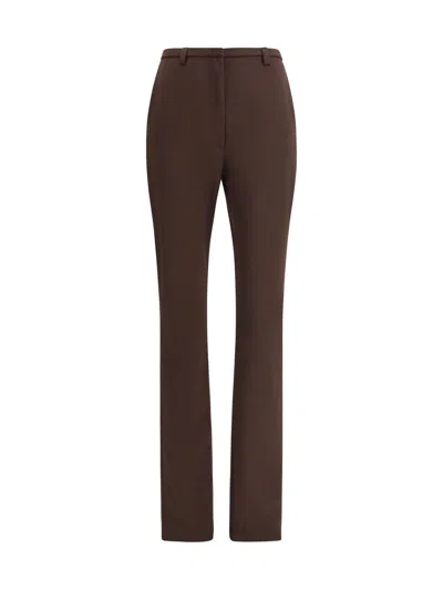 The Latest Carola Stretch Jersey Trousers In Brown