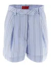 The Latest Man Pleat Short In Blue