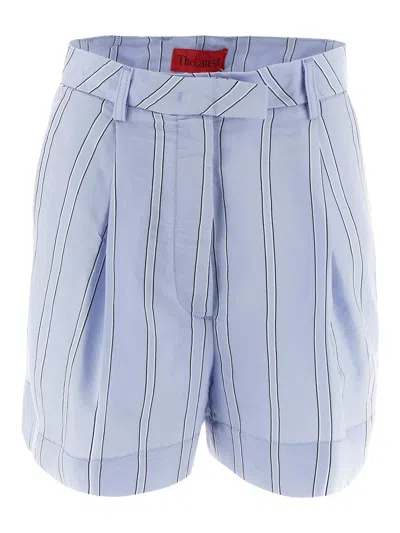 The Latest Man Pleat Short In Blue