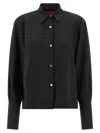 The Latest Black Long-sleeved Shirt With Classic Collar In Black