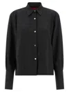The Latest Black Long-sleeved Shirt With Classic Collar In Black