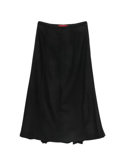 The Latest Panelled Flared Midi Skirt In Black