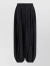 The Latest Pants Belt Loops Elasticated Cuffs Pleated Design In Black