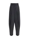 The Latest Tailored Wide Trousers With Pleats In Black
