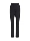 The Latest Zip-detail Flat-front Trousers In Black