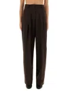 The Latest High-waisted Brown Trousers With Relaxed Fit In Brown