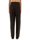 The Latest High-waisted Brown Trousers With Relaxed Fit In Brown