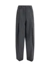 The Latest L-blend Tapered Pants With Dart In Gray