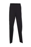 The Latest Billie Lightweight Poplin Trousers Black In Blue