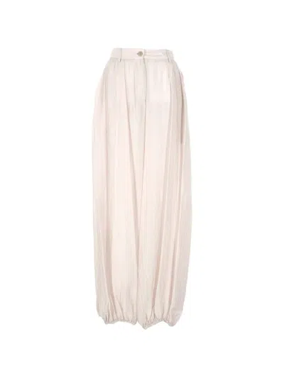 The Latest Pinstripe-pattern Elasticated-cuff Trousers In Multi