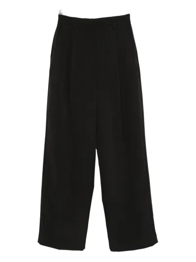 The Latest Wide Leg Pants Belt Loops Back Pockets In Black