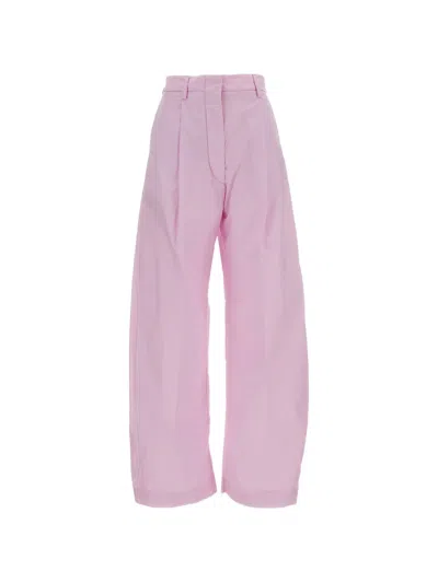 The Latest Billie Popeline Fermo Palazzo Trousers In Pink