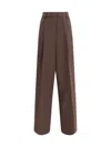 The Latest Pleated Pants In Brown