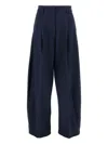 The Latest Wide Trousers With Side Pockets In Blue