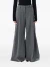 The Latest C-alma Tailored High-waist Wide-leg Trousers In Black